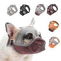 Focinheira para Cão Braquicefálico Bulldog Shitzu Pug Anti Comer Lamber Morder