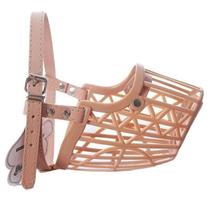 Focinheira Plástica Ajustável Cães Cachorros Pets Coleira Passeio Confortável Para Treinamento E Adestramento Tamanho 4 American Pets