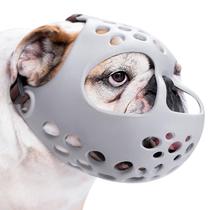 Focinho de cachorro BARKLESS Short Snout, silicone macio para buldogue francês