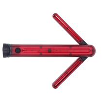 Focket LED para bastão de segurança rodoviária com seta giratória, luz vermelha, USB