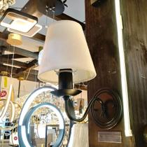 Foco Metallo Arandelaela Belga Simples Preto/cr Ar 102/1 pt/cr