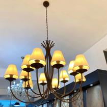 Foco Metallo Lustre 12 Branco acos Oxidado Lu 400/12 Punta