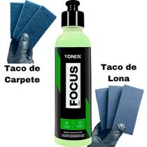Focus kit Polidor Tira Marca Chuva Ácida + Taco Carpete Lona
