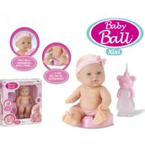 Fofa Menina Baby Ball Xixi Com Acessórios Para Brincar De Faz De Conta Presente Ideal