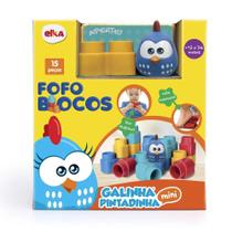 Fofo Blocos 15 Pçs Galinha Pintadinha Mini 1047 Elka