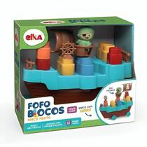 Fofo Blocos Barco Pirata 12 Peças 1045 - Elka Fofo Blocos Barco Pirata 12 Peças 1045 - Elka