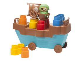 Fofo Blocos Barco Pirata 13 peças - Elka