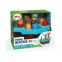 Fofo Blocos Barco Pirata 13 Peças - Elka Fofo Blocos Barco Pirata 13 Peças - Elka