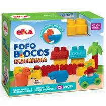 Fofo blocos fazendinha 25 pecas elka