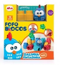 Fofo Blocos Galinha Pintadinha Mini -15 Pçs