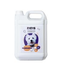Fofos e Feras Shampoo Clareador 5L Para Cães e Gatos Pelos mais Brancos