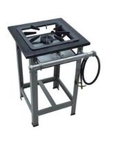 Fogão 1Boca c/Pé 40x40 Super Luxo Aço 430 Alta Pressão Metalmaq