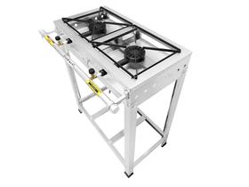 Fogão 2 bocas alta pressão eco ferro fundido - SeveFort Grill