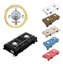 Fogão 2 Bocas Baixa Pressão Jolly Com Kit Instalação Botijão