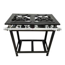 Fogão 2 Bocas Duplas Baixa Pressão Linha Gold Cefaz CFZG-117 Fogão 2 Bocas Duplas Baixa Pressão Linha Gold Cefaz CFZG-117