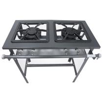Fogão 2 Bocas Duplas Stand Metal Brey Baixa Pressão 102-2D