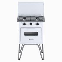 Fogao 2 Bocas Venax Gemini Tampa de Metal Branco Gas Glp Fogao 2 Bocas Venax Gemini Tampa de Metal Branco Gas Glp