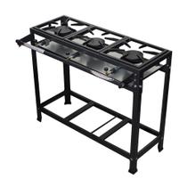 Fogão 3 Bocas Alta Pressão Linha Prime Itajobi