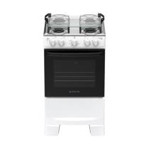Fogão 4 Bocas à Gás Atlas Mônaco Plus Acendimento Automático e Mesa de Inox Branco Bivolt
