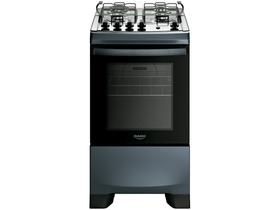 Fogão 4 Bocas a Gás Dako Supreme com Mesa de Inox e Forno 60L Titanium Bivolt Fogão 4 Bocas a Gás Dako Supreme com Mesa de Inox e Forno 60L Titanium Bivolt