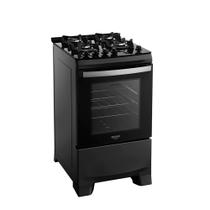 Fogão 4 Bocas a Gás Dako Supreme Glass com Acendimento Automático Mesa de Vidro Preto Bivolt