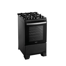 Fogão 4 Bocas a Gás Dako Supreme Glass com Mesa de Vidro e Forno 60L Preto Bivolt