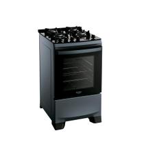 Fogão 4 Bocas a Gás Dako Supreme Timer Glass com Mesa de Vidro e Forno 60L Titanium Bivolt