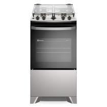 Fogão 4 Bocas à Gás Electrolux FE4IG Acendimento Automático Mesa de Inox PerfectCook Prata Bivolt Fogão 4 Bocas à Gás Electrolux FE4IG Acendimento Automático Mesa de Inox PerfectCook Prata Bivolt