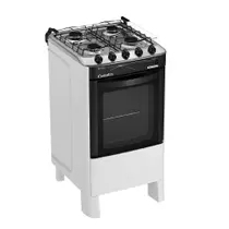 Fogão 4 Bocas a Gás Esmaltec Pérola 4114 Acendimento Automático e Mesa Inox Branco Bivolt Fogão 4 Bocas a Gás Esmaltec Pérola 4114 Acendimento Automático e Mesa Inox Branco Bivolt