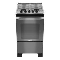 Fogão 4 Bocas a Gás Itatiaia Itachef com Mesa de Inox Acendimento Automático Reflecta Fumê Bivolt Fogão 4 Bocas a Gás Itatiaia Itachef com Mesa de Inox Acendimento Automático Reflecta Fumê Bivolt