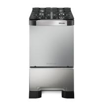 Fogão 4 Bocas à Gás Mueller Decorato Vetro G3 Acendimento Automático Mesa em Vidro Inox Bivolt
