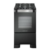 Fogão 4 Bocas à Gás Mueller Decorato Vetro G3 Acendimento Automático Mesa em Vidro Preto Bivolt