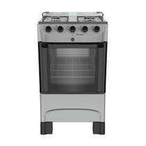 Fogão 4 Bocas a Gás Mueller MFI4BB Mesa Inox e Acendimento Automático Titânio Bivolt