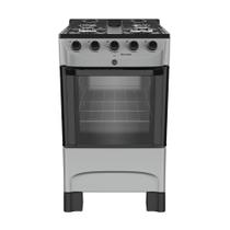 Fogão 4 Bocas a Gás Mueller MFI4BC Mesa de Aço Esmaltado e Acendimento Automático Titânio Bivolt