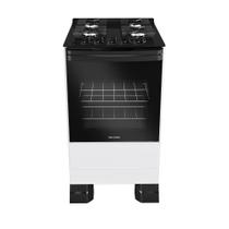 Fogão 4 Bocas a Gás Mueller MFV4BF Mesa de Vidro Acendimento Automático Branco Bivolt
