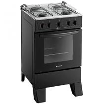 Fogão 4 Bocas Acendimento Manual Mesa de Inox Forno 50L Milão Atlas
