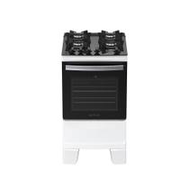 Fogão 4 Bocas Atlas Agile Up Glass Automático Mesa De Vidro Branco Bivolt