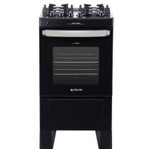 Fogão 4 Bocas Atlas Agile UP Glass Com Mesa De Vidro E Acendimento Automatico Preto Bivolt