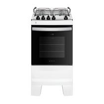 Fogão 4 Bocas Atlas Agile Up Glass com Mesa Inox e Acendimento Automatico Branco Bivolt