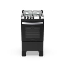 Fogão 4 Bocas Atlas Automático Milão Fast Mesa de Inox Preto Fogão 4 Bocas Atlas Automático Milão Fast Mesa de Inox Preto