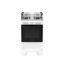 Fogão 4 Bocas Atlas Mônaco Plus Automático Mesa Inox Branco Bivolt