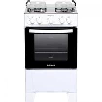 Fogão 4 Bocas Atlas Mônaco Plus Branco com Mesa Inox - Bivolt