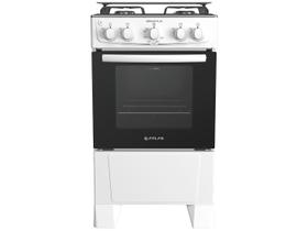 Fogão 4 Bocas Atlas Mônaco Plus Branco com Mesa Inox - Bivolt