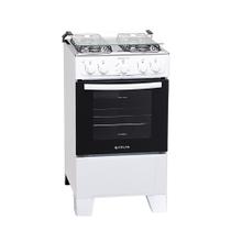 Fogão 4 Bocas Atlas Mônaco Plus com Mesa Inox e Acendimento Automático Branco Bivolt