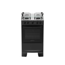 Fogão 4 Bocas Atlas Mônaco Plus Mesa Inox Bivolt Preto