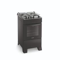 Fogão 4 Bocas Atlas Mônaco Top com Acendimento Automático e Forno 50L Preto Bivolt