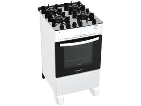 Fogão 4 Bocas Atlas Mônaco Top Glass Acendimento Automático Branco