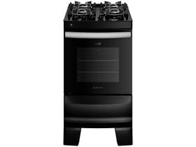 Fogão 4 Bocas Atlas Preto Mesa Vidro Glass Agile UP
