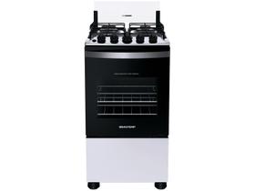 Fogão 4 Bocas Brastemp BFO4NBB Automático