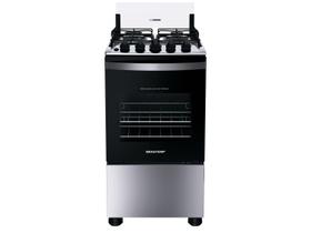 Fogão 4 Bocas Brastemp Inox BFO4NBR